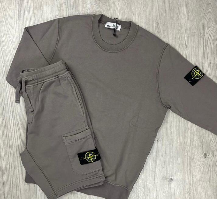 Coordinato Felpa + Short Stone Island